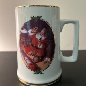 Collector Holiday Coca Cola Santa mug from 1996